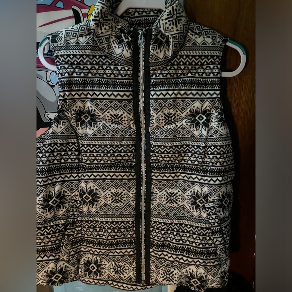 Cool pattern lands end vest